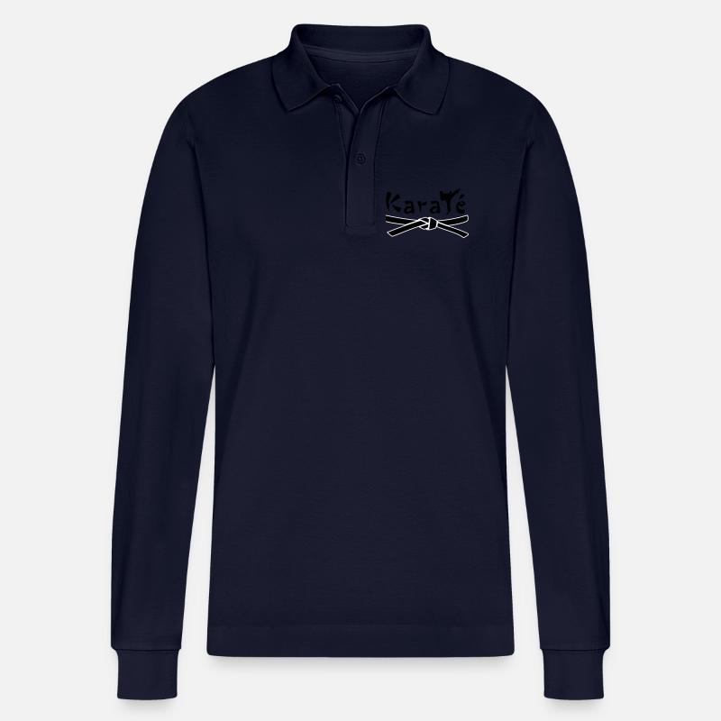 Karate - Stanley/Stella Unisex Bio-Langarm-Poloshirt Prepster - Navy