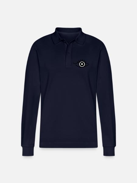 Auge_sw - Stanley/Stella Unisex Bio-Langarm-Poloshirt Prepster - Navy