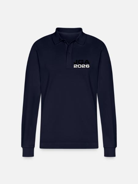 Jga 2026 Bachelor Party - Stanley/Stella Organic Unisex Long-Sleeved Polo Shirt Prepster - navy
