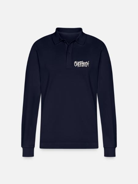 Chef Graffiti - Stanley/Stella Organic Unisex Long-Sleeved Polo Shirt Prepster - navy