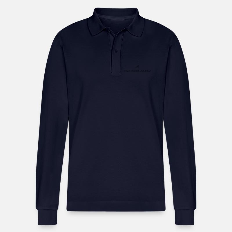 What3Words Amex (crowd.shaped.undulation) - Stanley/Stella Unisex Bio-Langarm-Poloshirt Prepster - Navy
