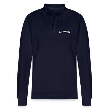 Majorca - Stanley/Stella Organic Unisex Long-Sleeved Polo Shirt Prepster - navy - Front - Anna (173cm)