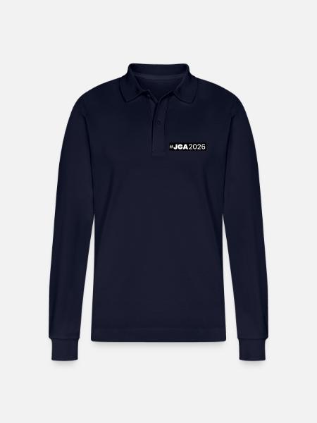 Jga 2026 Bachelor Party - Stanley/Stella Organic Unisex Long-Sleeved Polo Shirt Prepster - navy