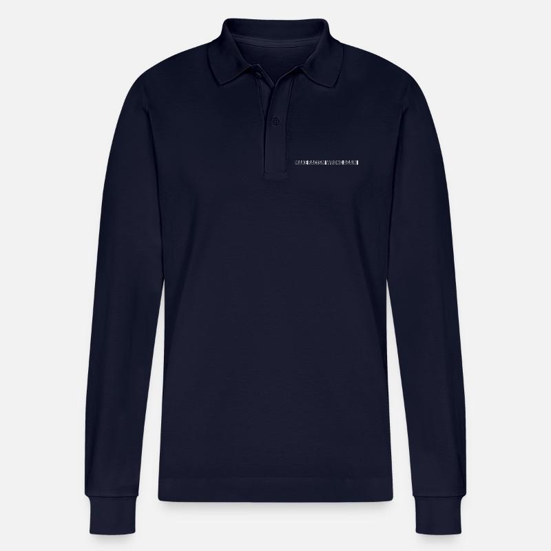 make racism wrong again - Stanley/Stella Unisex Bio-Langarm-Poloshirt Prepster - Navy