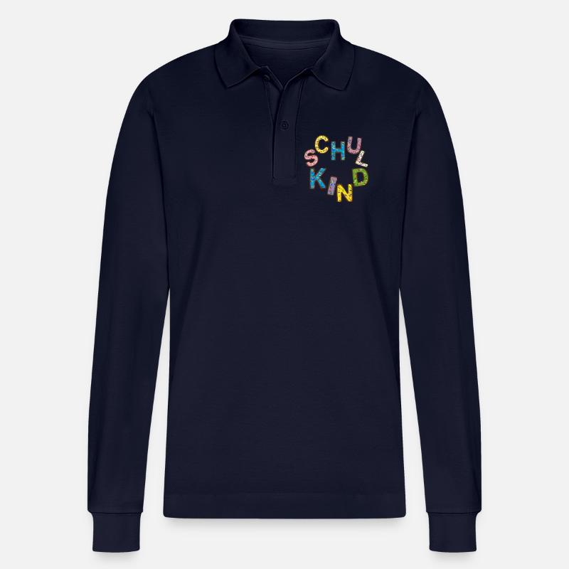 Schulkind Einschulung - Stanley/Stella Unisex Bio-Langarm-Poloshirt Prepster - Navy