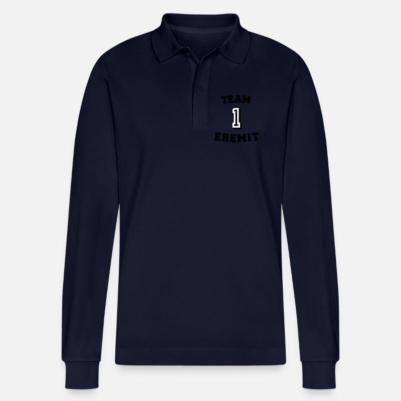 Team Eremit - Stanley/Stella Unisex Bio-Langarm-Poloshirt Prepster - Navy