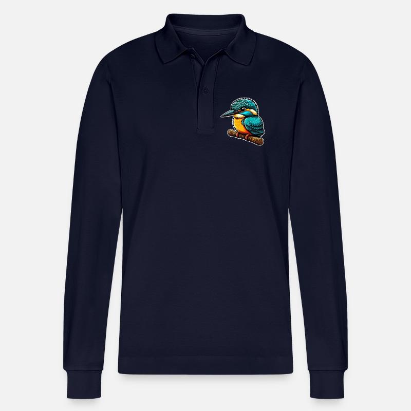 Eisvogel - Stanley/Stella Unisex Bio-Langarm-Poloshirt Prepster - Navy