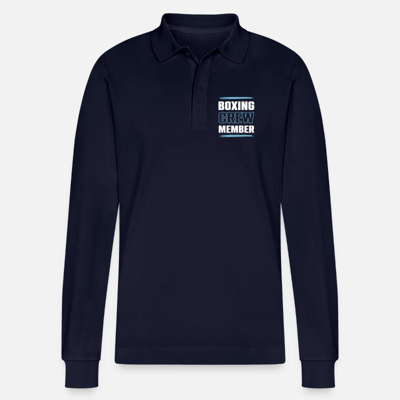 Équipe de boxe - Polo à manches longues bio PREPSTER Stanley/Stella Unisexe - bleu marine