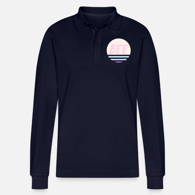 Biene Rosa - Stanley/Stella Unisex Bio-Langarm-Poloshirt Prepster - Navy