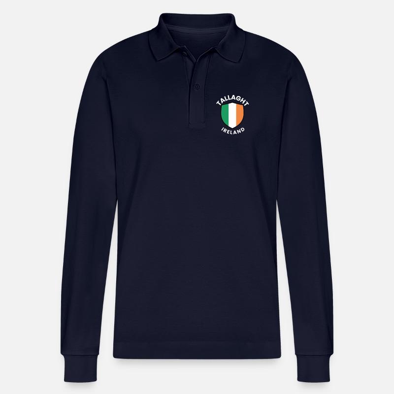 Tallaght Shield Irland - Stanley/Stella Unisex Bio-Langarm-Poloshirt Prepster - Navy