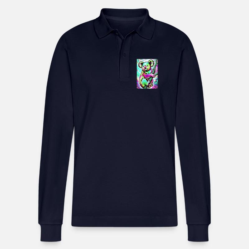 Koala - Stanley/Stella Unisex Bio-Langarm-Poloshirt Prepster - Navy