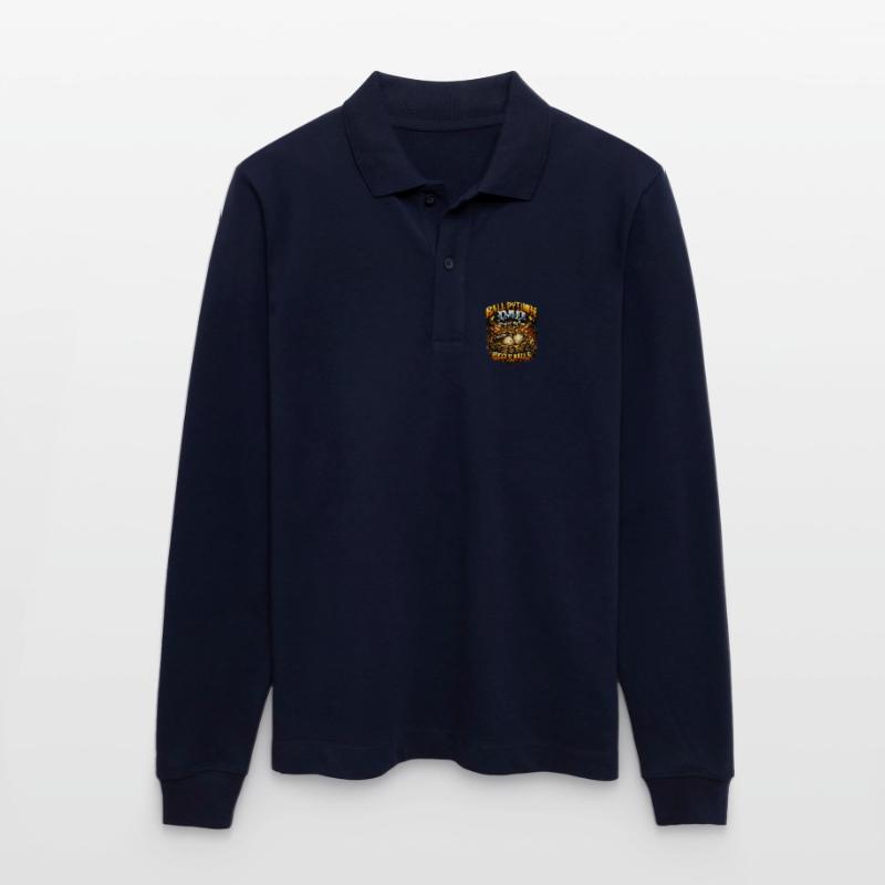Ball Python Dad Bigger Eggs King Python Owner Stanley/Stella Organic Unisex Long-Sleeved Polo Shirt Prepster