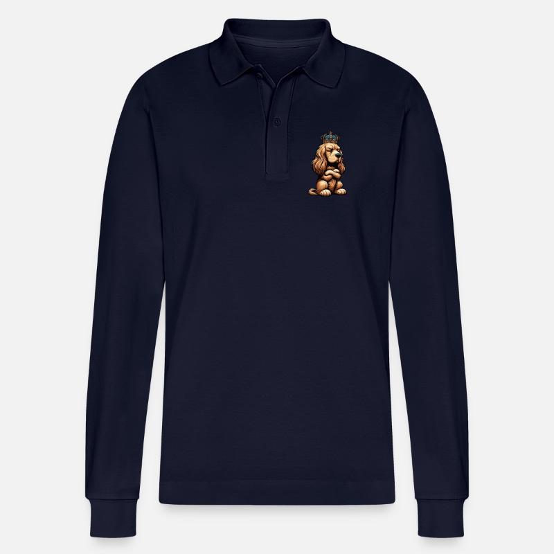 Cocker Spaniel Cockerhund Cocker Spaniel Besitzer - Stanley/Stella Unisex Bio-Langarm-Poloshirt Prepster - Navy