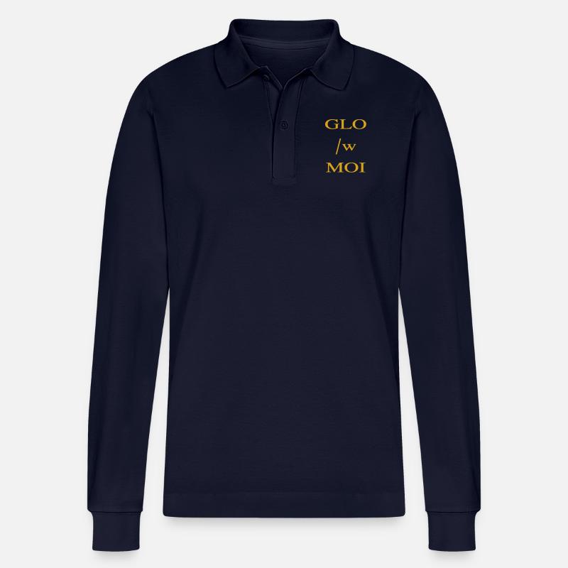 Schein mit mir - Stanley/Stella Unisex Bio-Langarm-Poloshirt Prepster - Navy