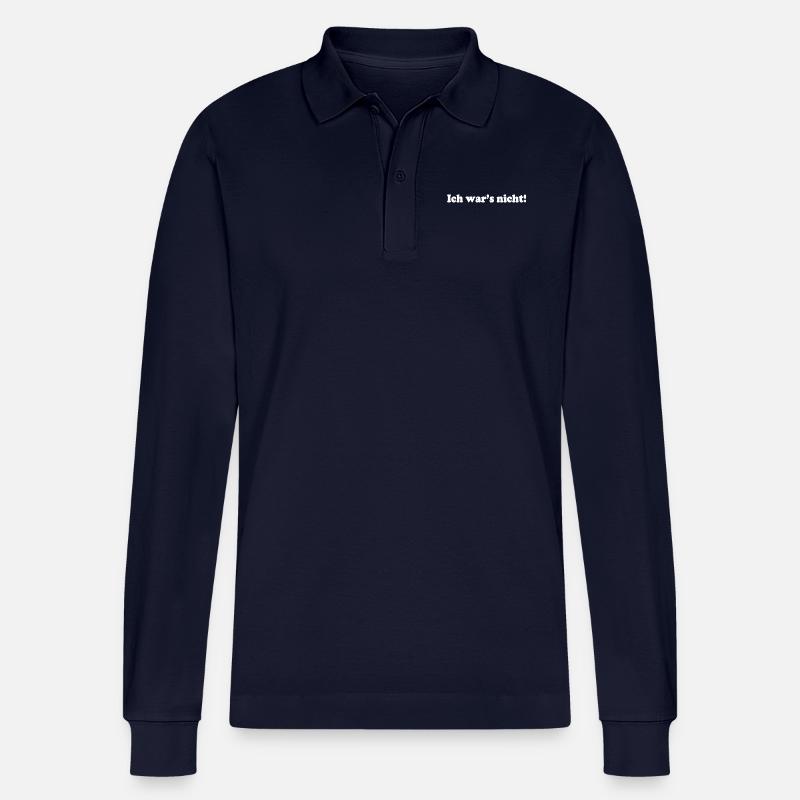 Ich wars nicht - Stanley/Stella Unisex Bio-Langarm-Poloshirt Prepster - Navy