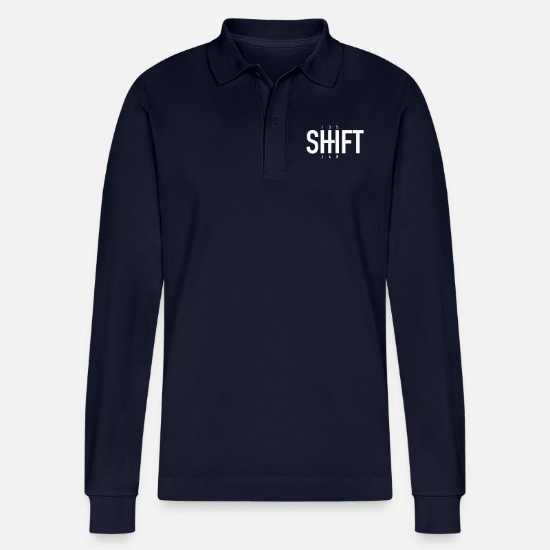 SHIFT - Auto design - Stanley/Stella Unisex Bio-Langarm-Poloshirt Prepster - Navy
