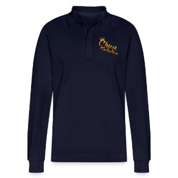 Chica Fantastica dos-santos-fashion - Stanley/Stella Unisex Bio-Langarm-Poloshirt Prepster - Navy - Vorne - Anna (173cm)