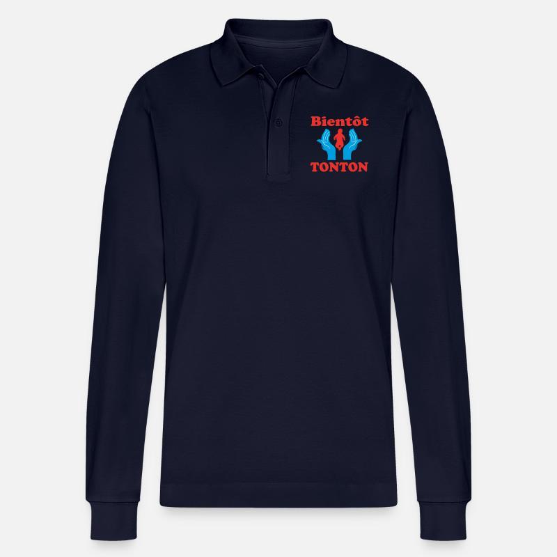 WIRD BALD ONKEL - Stanley/Stella Unisex Bio-Langarm-Poloshirt Prepster - Navy
