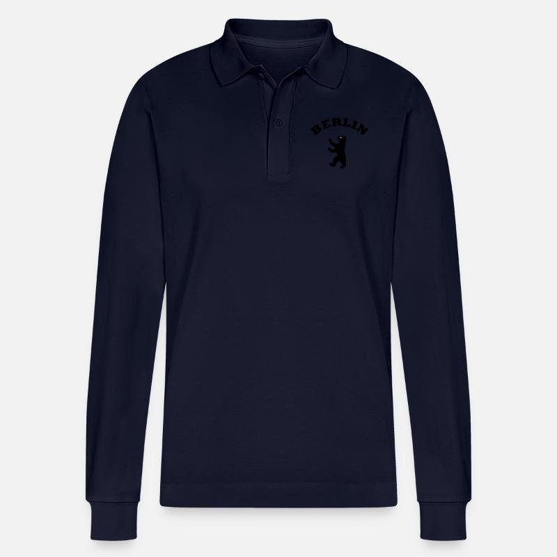 Berlin Baer - Stanley/Stella Unisex Bio-Langarm-Poloshirt Prepster - Navy