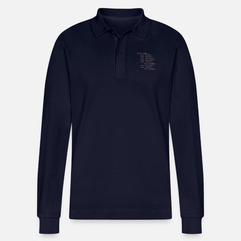 Woche im Code - Stanley/Stella Unisex Bio-Langarm-Poloshirt Prepster - Navy