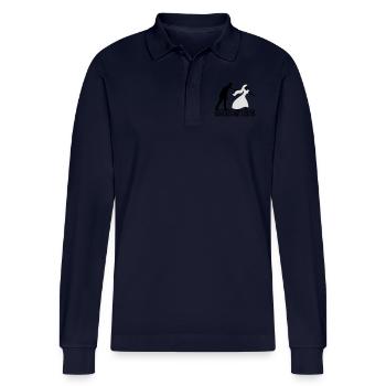 JGA Schluss mit lustig Junggesellen Party stag nig - Stanley/Stella Unisex Bio-Langarm-Poloshirt Prepster - Navy - Vorne - Anna (173cm)