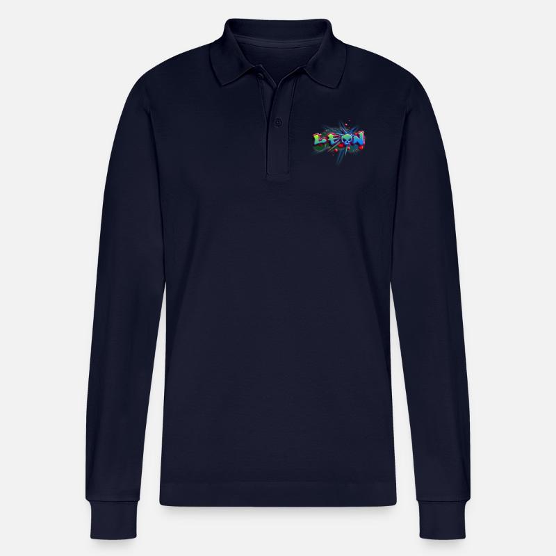 leon_a_012014 - Stanley/Stella Unisex Bio-Langarm-Poloshirt Prepster - Navy