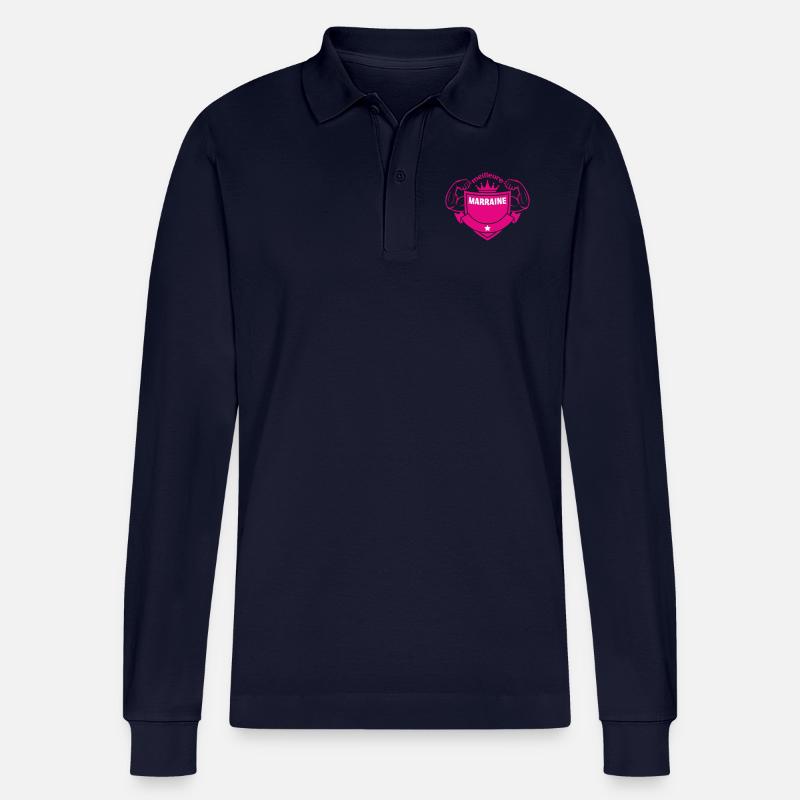 Bester SPONSOR - Stanley/Stella Unisex Bio-Langarm-Poloshirt Prepster - Navy