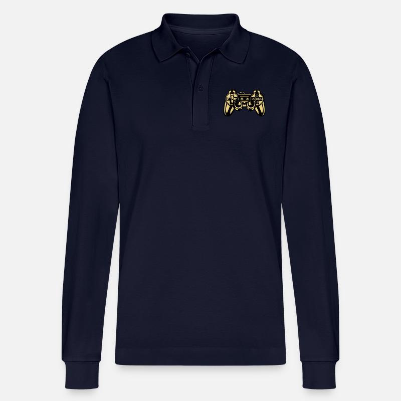 Gaming - Stanley/Stella Unisex Bio-Langarm-Poloshirt Prepster - Navy