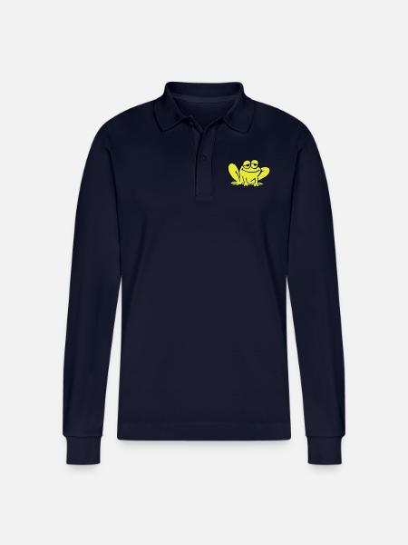 Frosch - Stanley/Stella Unisex Bio-Langarm-Poloshirt Prepster - Navy