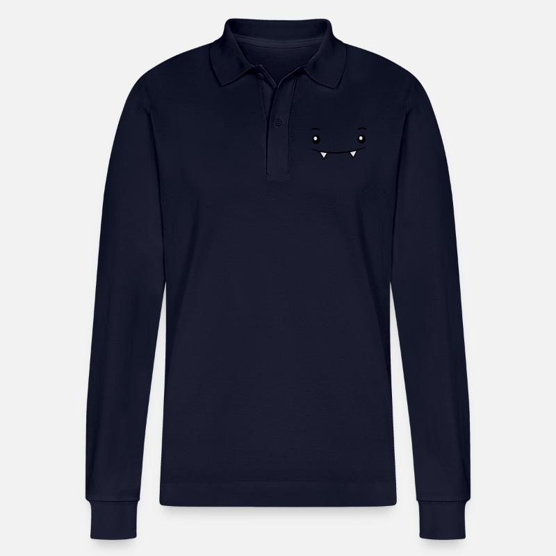 vampir - Stanley/Stella Unisex Bio-Langarm-Poloshirt Prepster - Navy