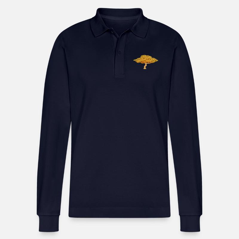 Herbstbaum - Stanley/Stella Unisex Bio-Langarm-Poloshirt Prepster - Navy