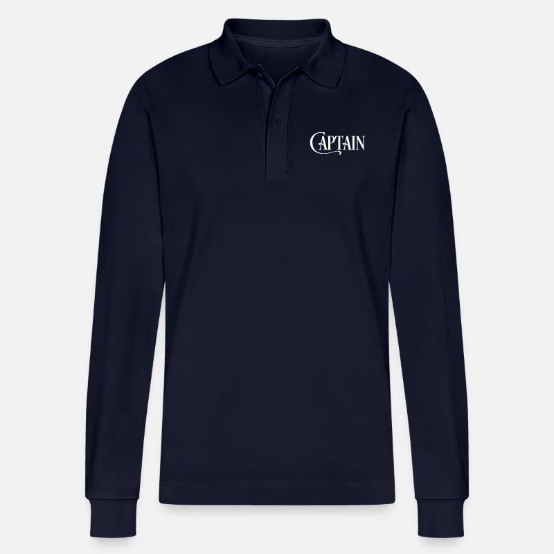 Captain - Stanley/Stella Unisex Bio-Langarm-Poloshirt Prepster - Navy