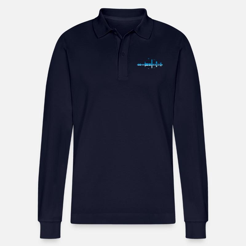 Skyline - Amrum - Stanley/Stella Unisex Bio-Langarm-Poloshirt Prepster - Navy