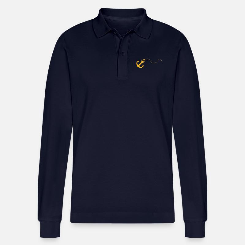 anker - Stanley/Stella Unisex Bio-Langarm-Poloshirt Prepster - Navy