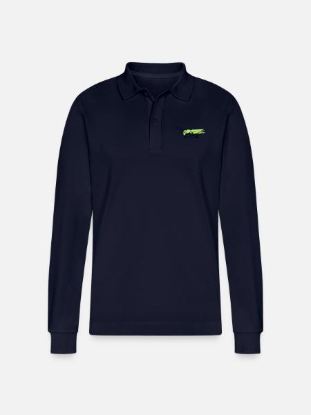 Grasshopper - Stanley/Stella Organic Unisex Long-Sleeved Polo Shirt Prepster - navy