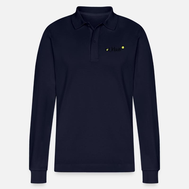 Urlaub in der Sonne - Stanley/Stella Unisex Bio-Langarm-Poloshirt Prepster - Navy