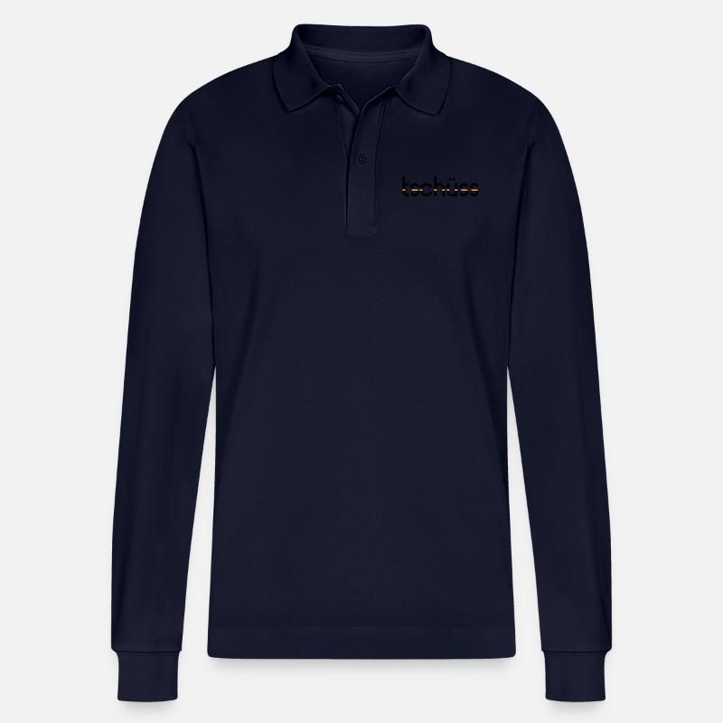 Tschüss - Customizable - Stanley/Stella Organic Unisex Long-Sleeved Polo Shirt Prepster - navy