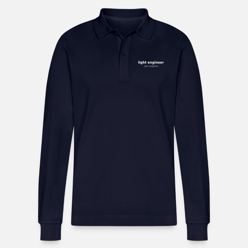 light engineer - Stanley/Stella Unisex Bio-Langarm-Poloshirt Prepster - Navy