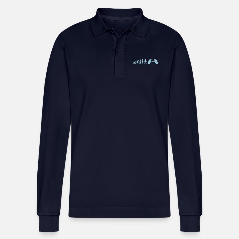 Evolution Ausfall - Stanley/Stella Unisex Bio-Langarm-Poloshirt Prepster - Navy