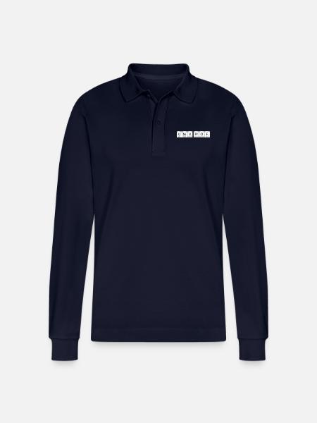 professor - Stanley/Stella Organic Unisex Long-Sleeved Polo Shirt Prepster - navy