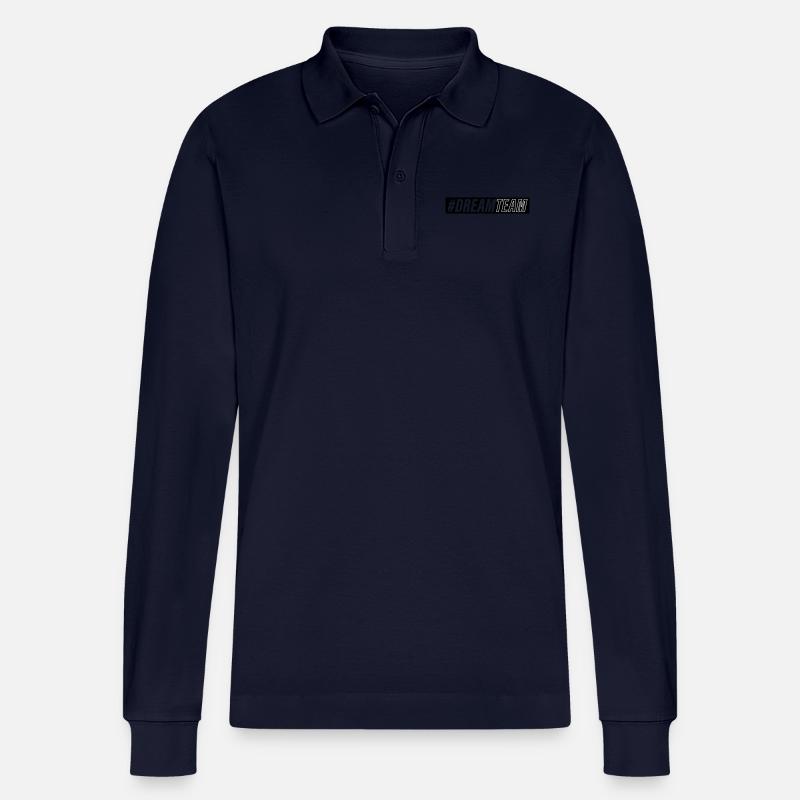 dream team - Stanley/Stella Unisex Bio-Langarm-Poloshirt Prepster - Navy