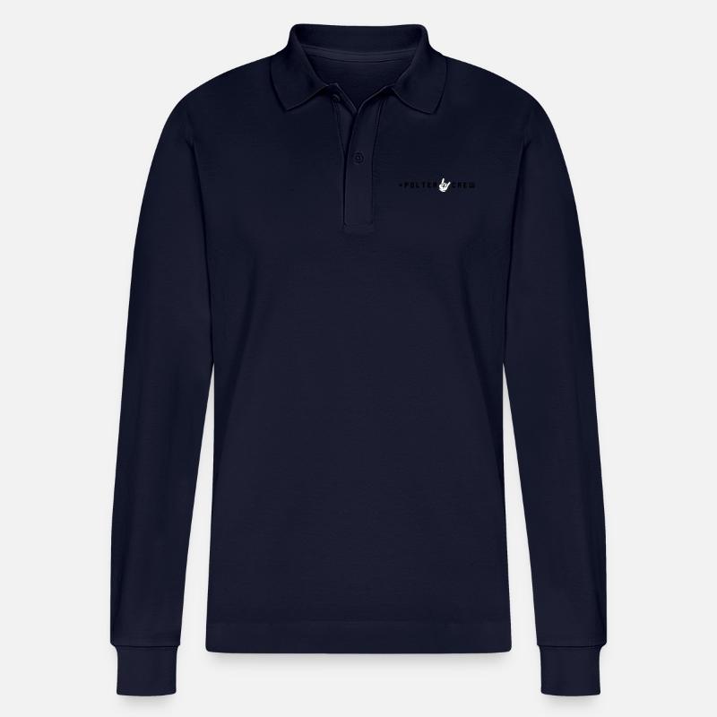 Polter Crew Polterabend - Stanley/Stella Unisex Bio-Langarm-Poloshirt Prepster - Navy