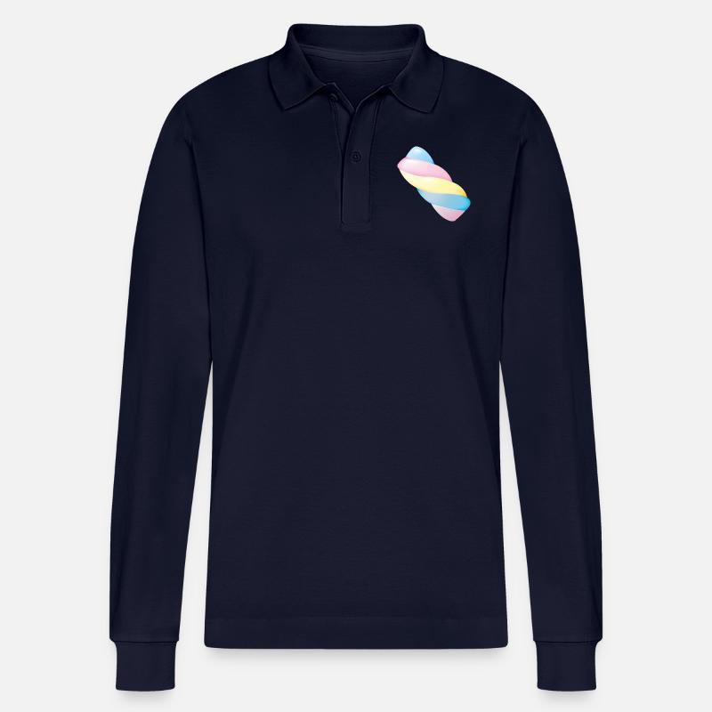 Smiley Marshmallow - Stanley/Stella Unisex Bio-Langarm-Poloshirt Prepster - Navy