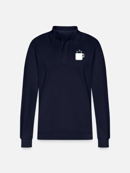 Cup - Stanley/Stella Organic Unisex Long-Sleeved Polo Shirt Prepster - navy