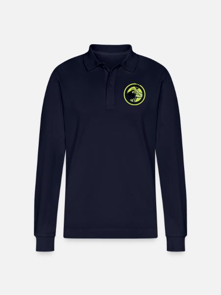 Poseidon Triton - Stanley/Stella Organic Unisex Long-Sleeved Polo Shirt Prepster - navy
