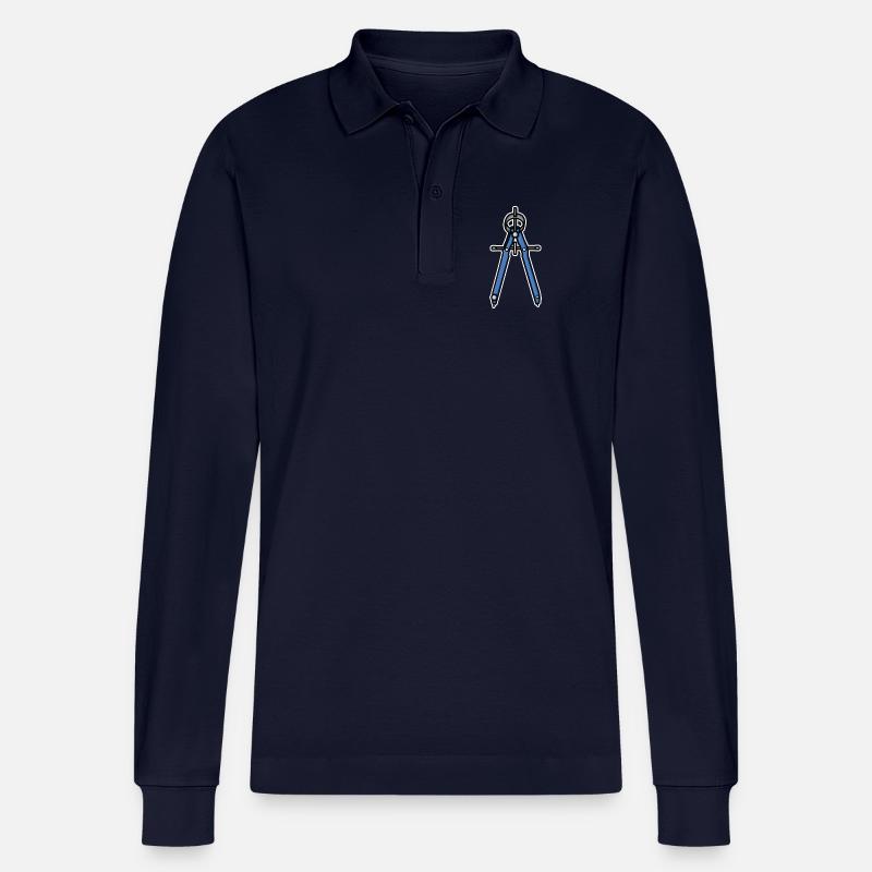 Zirkel Retro Look - Stanley/Stella Unisex Bio-Langarm-Poloshirt Prepster - Navy