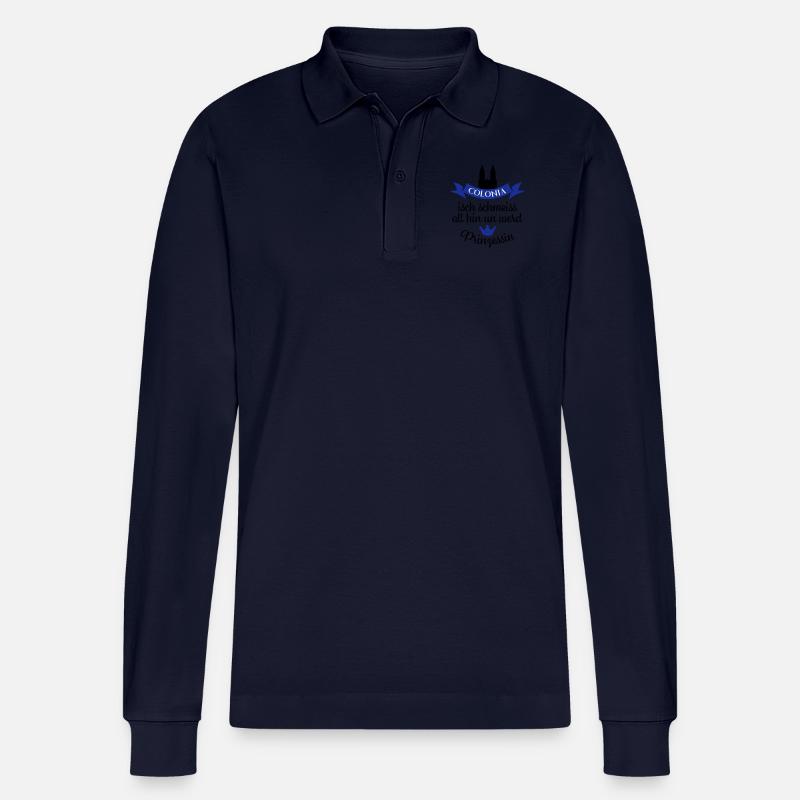 Kölner Karneval - Stanley/Stella Unisex Bio-Langarm-Poloshirt Prepster - Navy