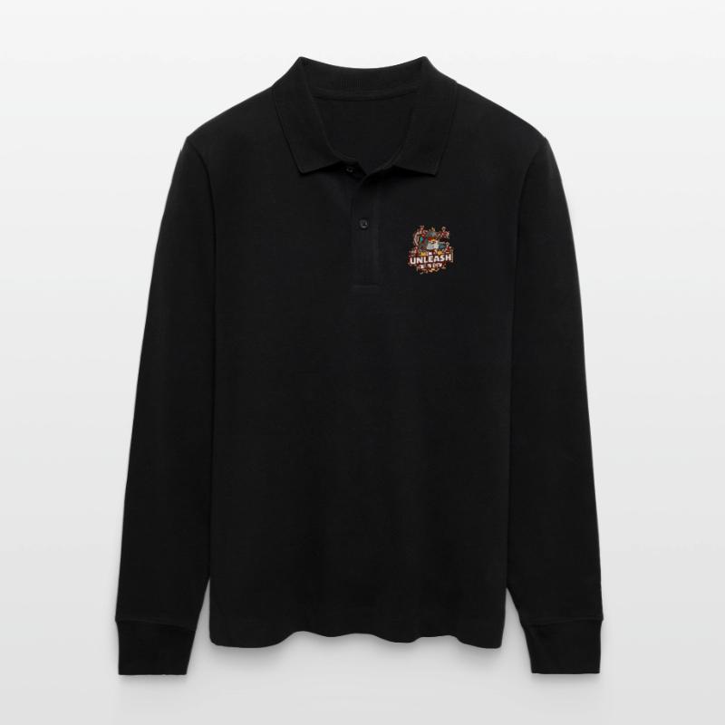 Linux unleash your potential Stanley/Stella Organic Unisex Long-Sleeved Polo Shirt Prepster