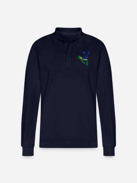 Soccer male de - Stanley/Stella Unisex Bio-Langarm-Poloshirt Prepster - Navy