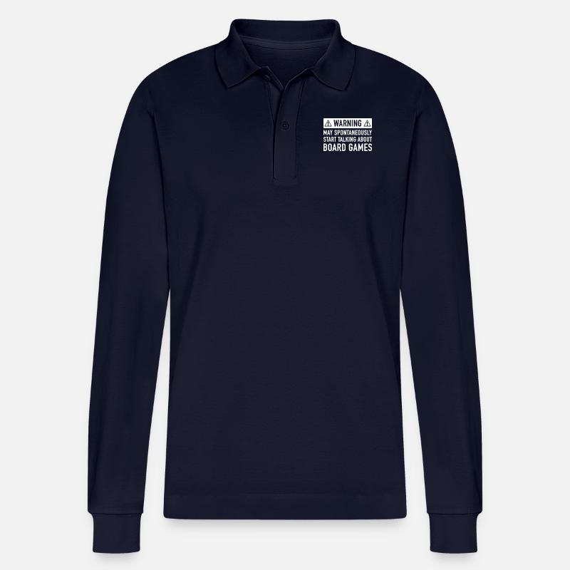 Lustige Brettspiele Geschenk-Idee - Stanley/Stella Unisex Bio-Langarm-Poloshirt Prepster - Navy